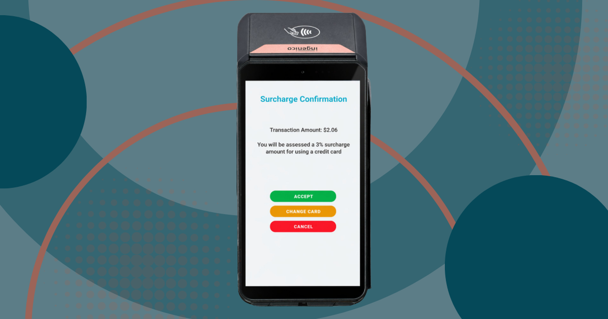 phone screen with surcharge confirmation