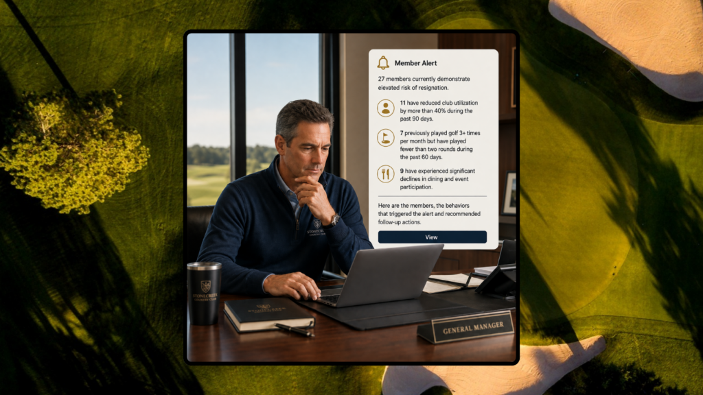 AI for private clubs analyzing member retention, staffing demand and F&B revenue data