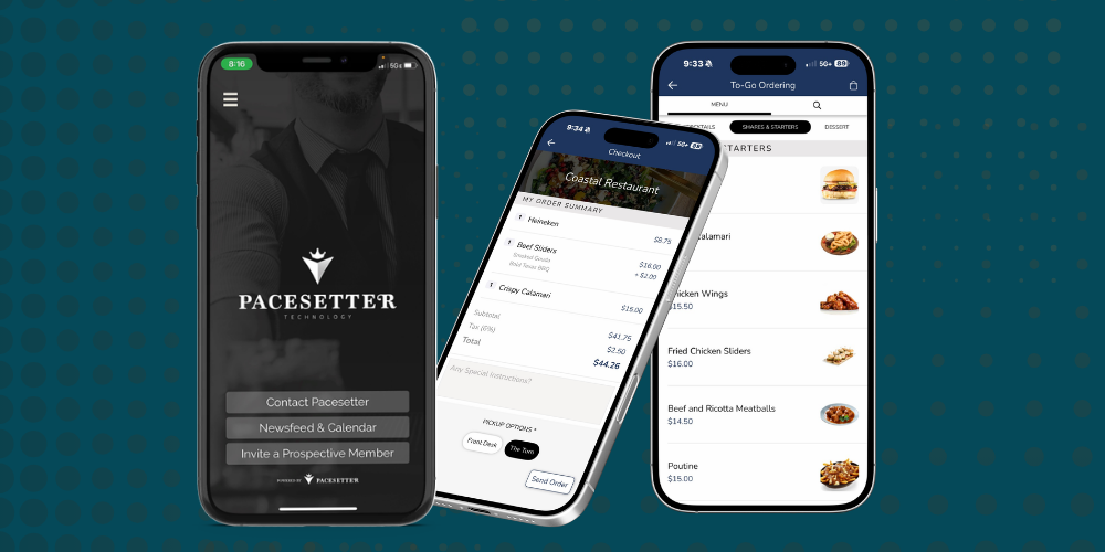 TEI and Pacesetter golf club mobile app integration for private clubs